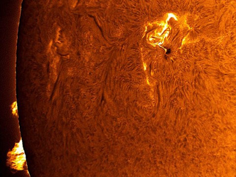 Fierce nuclear fire sears the Sun
